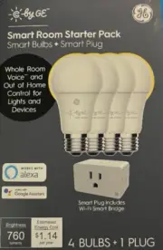 C by GE Smart Room Starter Pack, Smart Bulbs + Smart Plug