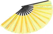 Ciieeo Large Plastic Handheld Folding Fan Chinese Style Performance Fan for Dancing Festivals Parties Multi Functional Portable Design for Summer Events