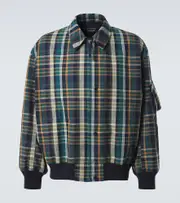 [Comme des Garcons Homme] Comme des Garçons Homme Checked cotton and linen blouson AU 93 multicoloured