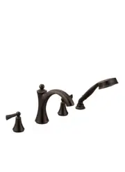 Moen T654ORB Wynford Two-Handle Diverter Roman Tub Faucet Includes Hand Shower