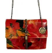 Patricia Nash Adelfia Leather Chain-Link Tassel Flap Crossbody Bag-Spring Multi