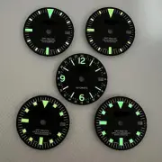 28.5MM Vintage Middle Eastern Watch Dial GMT Model 3 Watch for NH34 Movement