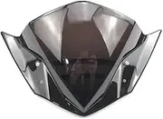 for Yamaha FZ16 Fi V2.0 FZ 16 FZ-S FZS S 150 2014 2015 2016 2017 2018 Motorcycle Black Windshield WindScreen Screen(Black)