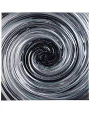 StyleCraft Laney Swirl Circle Brushed Aluminum Abstract Decor Wall Art