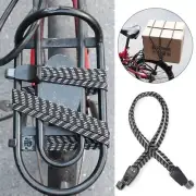 Heavy Duty Bike Motorcycle Helmet Luggage Straps with Elastic Rope Carrier Hooks