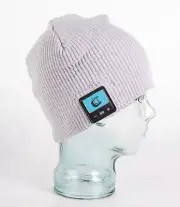 Freestyle Smart Beanie - Bluetooth Hat HD Speakers & Mic - Grey Fine Rib Design
