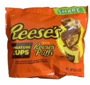 REESE’S Mini Cups W/Reese’s Puffs Milk Chocolate & Peanut Btr 9.6 oz