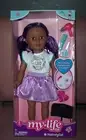 My Life As Hairstylist 18" Doll Purple Hair Dk Skin TonePoseable 6 Pieces NEW