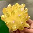 348G New Find yellow PhantomQuartz Crystal Cluster MineralSpecimen