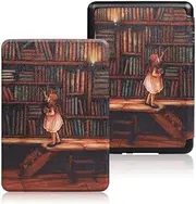 Case for Kindle Paperwhite 10th Generation 2018, Kindle Case with Waterproof Kindle Paperwhite E-Reader Case, e-Book-Reader-Covers with Auto Sleep/Wake for Kindle Paperwhite 10th Gen - Bookshelf