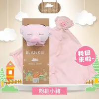 在飛比找PChome24h購物優惠-美國 Angel Dear 動物嬰兒安撫巾單入禮盒 (粉紅小