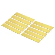 10Pcs 10"x2" Blank Engraving Name Plate Personalized Laser Printing Plate Golden