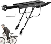 Cycle Rear Racks | Rear Shelf Bracket with Warning Reflectors, Shelf Bracket Quick Release Cycling Cargo Rack, Rear Seat Luggage Carrier, Flexible Adjustment