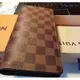 【二手】Louis Vuitton LV 棋盤格紋 N60017 Brazza 雙折零錢長夾 超讚