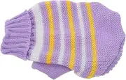 Milisten Dog Knitted Sweaters for Pets Multi-Color Turn Down Collar Design Warm and Comfortable Apparel for Dogs and Cats Easy Care Holiday Costume for Christmas and Valentine Day