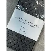 White House Black Market Lattice Pin Dot Control Top Sheer Tights M/L
