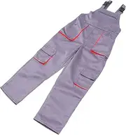 [TOGEVAL] One-piece Overalls for Men Cotton Casual Suspender Trousers Bib and Brace Adjustable Easy to Wear