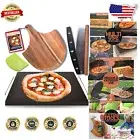 Non-Stick Ceramic Pizza Stone for Oven & Grill - 15" Round Cooking Surface