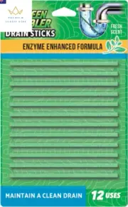 Drain Cleaner and Deodorizer Sticks with Enzymes - Maintain a Clean Drain, Safe