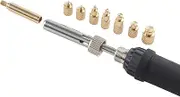 TS100 TS101 Soldering Iron Tips, Brass Heat Set Insert M2 M2.5 M3 M4 M5 M6 M7 M8 Threaded Inserts, Hand Tightened Knurling Joints, Precise Embedding, Excellent Heat Conduction