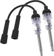 MUCKLILY 2pcs Car Spark Plug Testers Inline Spark Tester Engine Ignition Tool Motorcycle Spark Plug Testing Tools