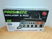 President Walker II FCC 40 Channel AM CB Radio With Weather Alert, VOX, USB