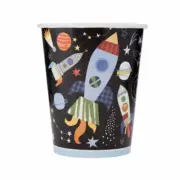 3-2-1 Blastoff! Outer Space Birthday Party 9 oz Cups, Set of 8, Space Party