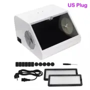 Dental Dust Collector Vacuum Extractor Box Dental Lab Dust Proof Box with LED US