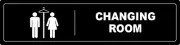 CHANGING ROOM | Laminated Vinyl Decal Sticker Label