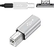 USB 2.0 Printer Adapter - High-Quality Material | Type C Female to Printer Male Adapter | Versatile USB 2.0 Type C Adapter | Efficient Printing Function | USB C to USB B Adapters for Printers Uses