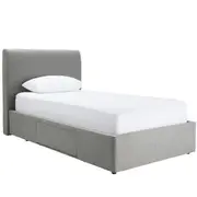 [Sleeping Giant] Forbes Drawer Storage Kids Bed Solana Silver