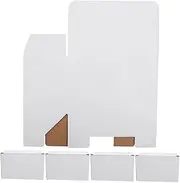SEWACC 5pcs White Corrugated Cardboard Shipping Boxes for Easy Packaging and Mailing Versatile Storage for Small Business and Personal Use Recyclable Packing Boxes