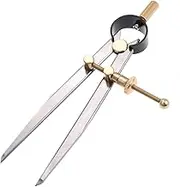 Beatifufu DIY Leather Craft Wing Divider Compasses for Precision Scribing Furniture Design and Handmade Tools Durable for Leather Edge Decoration