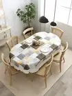6 Seater Oval Dining Table Cover; 60x90 Inches or 152x228 cm US