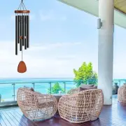 Wind Chimes For Outside Large Outdoor Memorial Large Deep Tone Wood 6 Tuned Tube