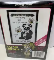 Safari Friends "Softest Prayer" Cross Stitch Kit 5x7 "
