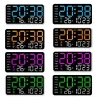 LED Digital Wall Clock For Daily Use AAA Battery Mode Daylight Saving Time