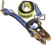 10 Pack| Ratchet Strap Tie Down Assembly | 35mm x 6M | LC 1500kg | Hook & Keeper