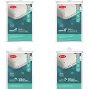 4PK Tontine 46x72cm Comfortech Coolmax Cotton Pillow Protector Bedding White