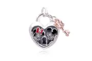 Pandora Disney Mickey Mouse & Minnie Mouse Padlock Charm