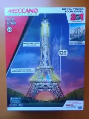New and sealed Meccano Eiffel Tower 2 in 1 set w/ LED display - 1224 Parts
