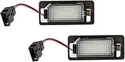 DEMULAX 2X, for, A3 15-up A4/S4 A5/S5/RS5 08-up A6/S6 12-up A7/S7/RS7 Rear White Car Accessories License Plate Light Number Lamp Car Number Plate Light