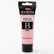 Jasart Byron Acrylic Paint 75ml Tube - Medium Magenta