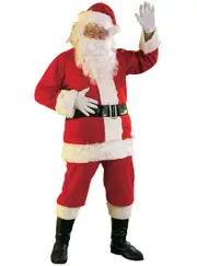 Classic Red Santa Claus Mens Christmas Costume