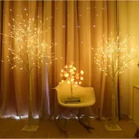 在飛比找樂天市場購物網優惠-新年超大落地燈 180公分高 白樺樹 求婚玫瑰花樹燈 房間裝
