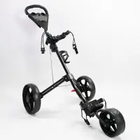 在飛比找樂天市場購物網優惠-廠家批發高爾夫手推車 三輪球包車手拉車 可折疊收納高爾夫球包