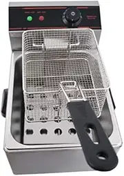 Commercial Single Tank 8L Chicken Chip Fryer Electric Fryer Deep Fryer Basket KFC Chicken Frying Machine Potato Frying Machine