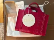 Chloe Woody Mini Tote Fizzy Pink - New with Tags