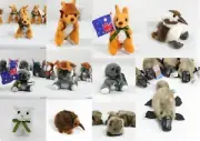 12 x Australian Souvenir Soft Toy Animals Koala Kangaroo Platypus Wombat 10-15cm