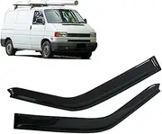 Auto Black Tinted Car Side Window Visor Guard Vent Awnings Shelters Ventvisor Compatible with VW T4 T5 Caravelle Multivan 1991-2015(Compatible with T4 1991-2003)